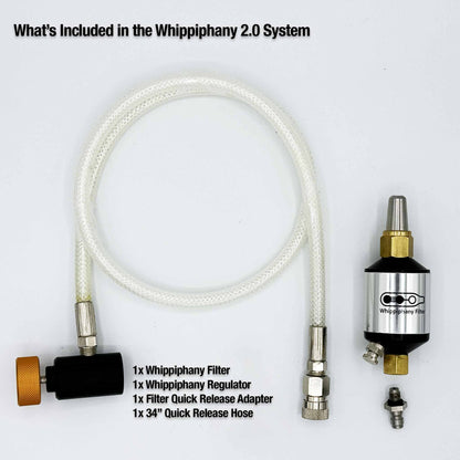 Whippiphany System 2.0 - n2o Regulator + Whippiphany Filter Set