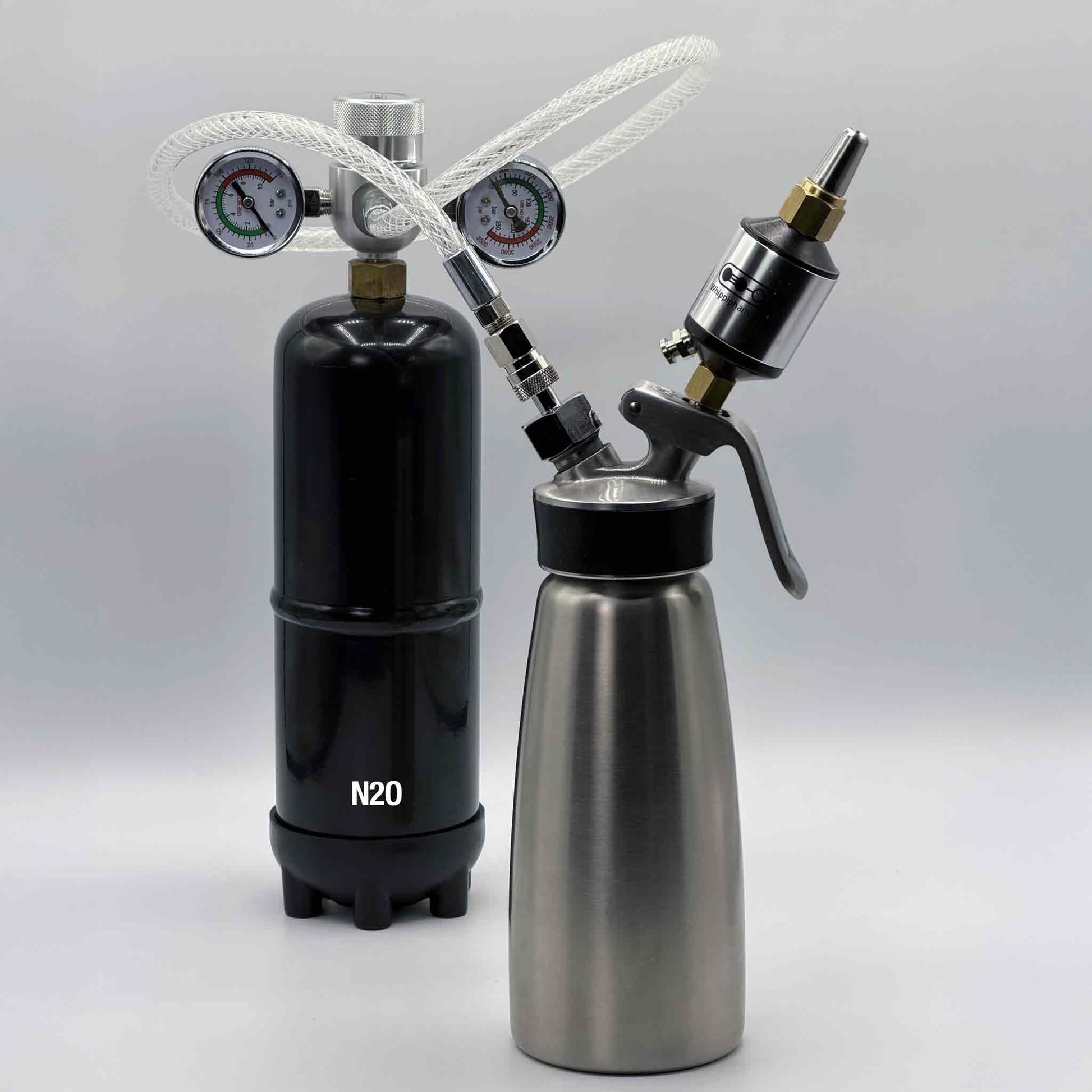 Whippiphany Deluxe 2.0 N2O Regulator System - Dual Gauges + Filter